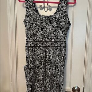 Lilly Pulitzer Black and White Sleeveless luxletic romper